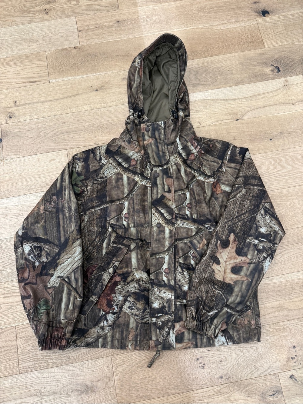 Vintage Herters Camouflage Hooded Hunting Jacket